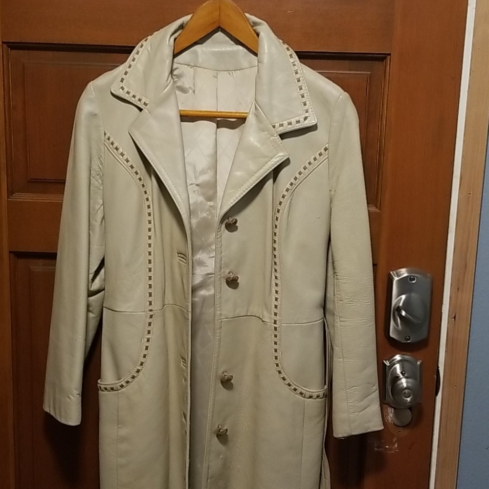 Vintage womens leather coat